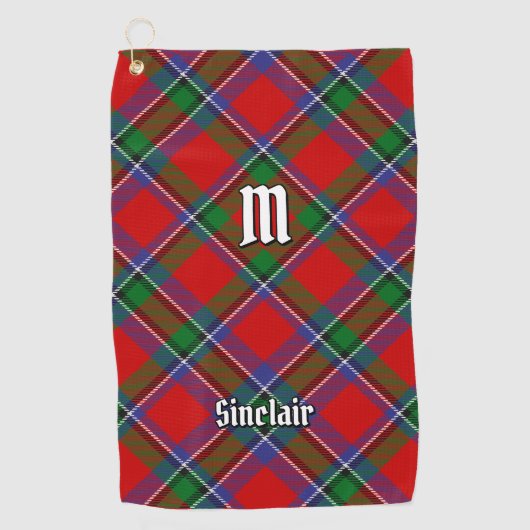 Serviette De Golf Clan Sinclair Tartan (Devant)