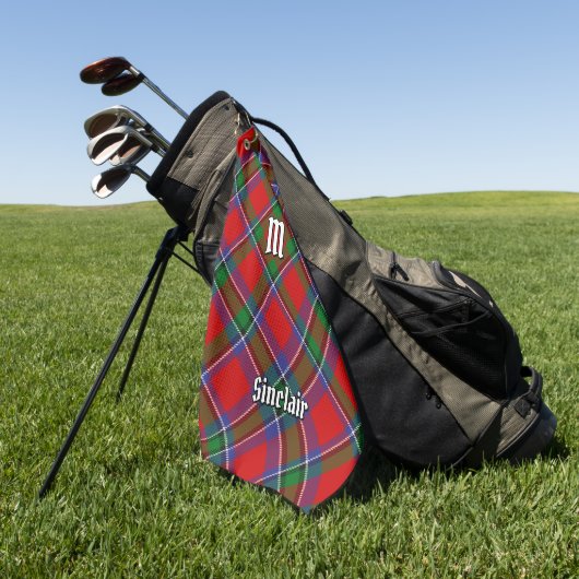Serviette De Golf Clan Sinclair Tartan (Vert)