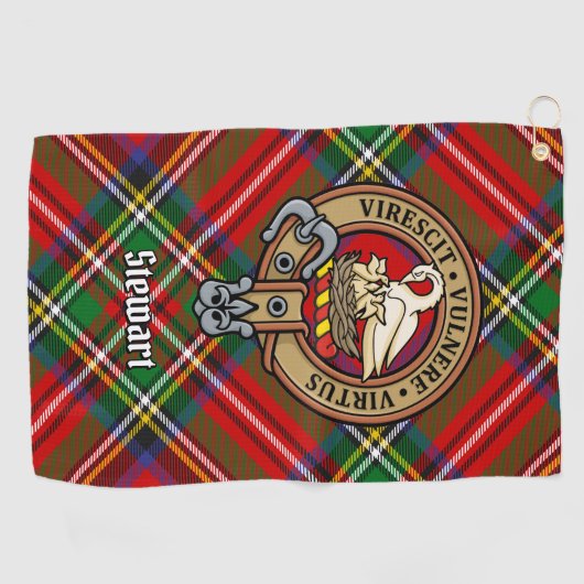 Serviette De Golf Clan Stewart Crest (Horizontal)
