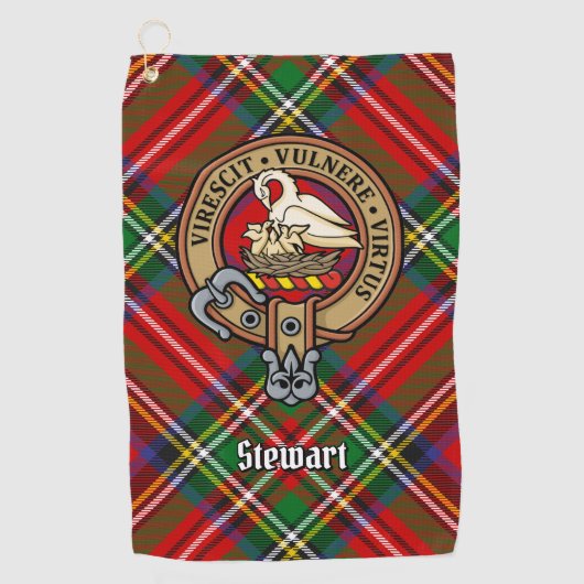 Serviette De Golf Clan Stewart Crest (Devant)