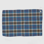 Serviette De Golf Clan tartan écossais bleu et gris de Thompson (Horizontal)