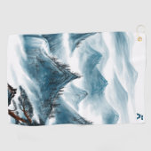 Serviette De Golf Classic Blue Rolling Mountains Peinture (Horizontal)