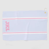 Serviette De Golf Classic College Style Monogram Golf Towel (Horizontal)