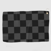 Serviette De Golf Classic moderne noir & fumée noir tableau de bord (Horizontal)