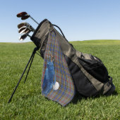 Serviette de golf classique Balfour Tartan Plaid (Vert)