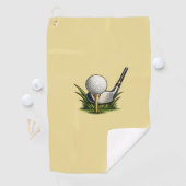 Serviette de golf classique pour golfeurs (En situation)