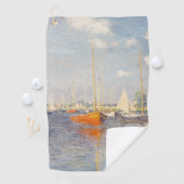 Serviette De Golf Claude Monet. Bateaux rouges, Argenteuil (En situation)