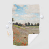 Serviette De Golf Claude Monet - Champ de coquelicots (En situation)