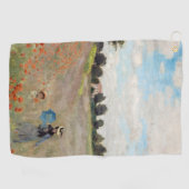 Serviette De Golf Claude Monet - Champ de coquelicots (Horizontal)