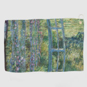 Serviette De Golf Claude Monet - Eau Lily étang, Harmonie verte (Horizontal)