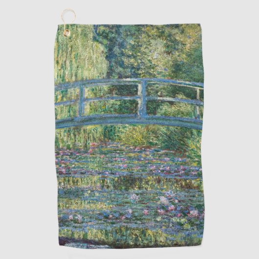 Serviette De Golf Claude Monet - Eau Lily étang, Harmonie verte (Devant)