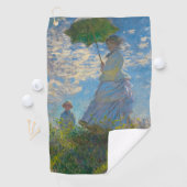 Serviette De Golf Claude Monet Femme avec un parasol (En situation)