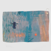 Serviette De Golf Claude Monet Impression Soleil Levant Français (Horizontal)
