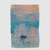 Serviette De Golf Claude Monet Impression Soleil Levant Français (Devant)