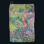 Serviette De Golf Claude Monet - Le jardin d'Iris à Giverny<br><div class="desc">Jardin d'Iris à Giverny / Jardin d'Artiste à Giverny - Claude Monet,  1899-1900</div>