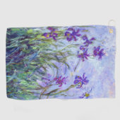Serviette De Golf Claude Monet - Lilac Irises / Iris Mauves (Horizontal)