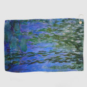 Serviette De Golf Claude Monet - Lys d'eau avec saule plumant (Horizontal)