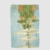 Serviette De Golf Claude Monet. Régates à Argenteuil (Devant)