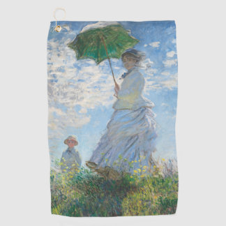 Serviette De Golf Claude Monet : Une femme avec un parasol / La Prom