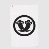 Serviette De Golf Clous intersectés en cercle (Devant)