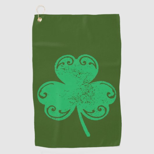 Serviette De Golf Clover vert (Devant)