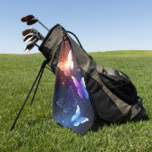 Serviette De Golf Clowing Night Butterflies (Vert)