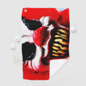 Serviette De Golf Clown 1 gtcna (En situation)