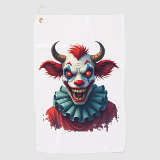Serviette De Golf Clown Cow of Terror