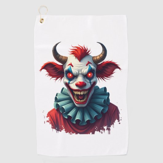 Serviette De Golf Clown Cow of Terror (Devant)