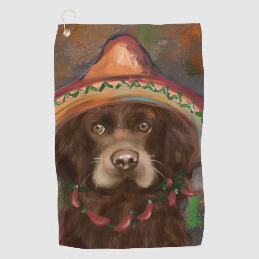 Serviette De Golf Cocker Spaniel Américain  (Devant)