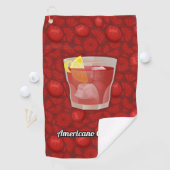 Serviette De Golf Cocktail Americano (En situation)