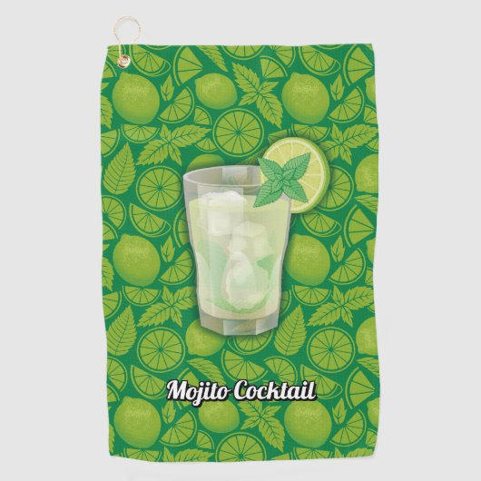 Serviette De Golf Cocktail Mojito (Devant)