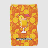 Serviette De Golf Cocktail Tequila Sunrise (Devant)