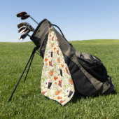Serviette De Golf Cocktails et conversation (Vert)