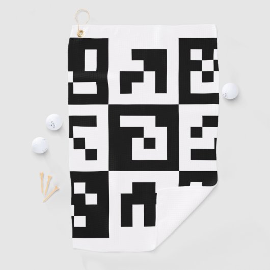 Serviette De Golf code qr (En situation)