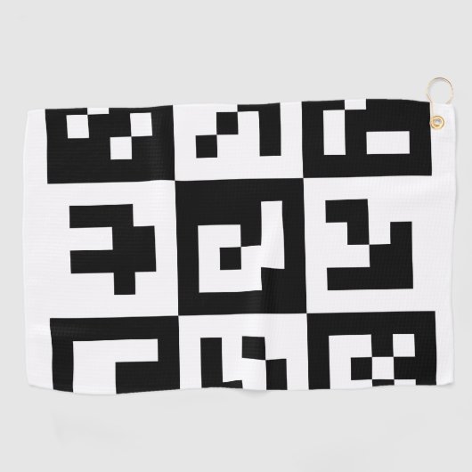 Serviette De Golf code qr (Horizontal)