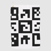 Serviette De Golf code qr (Devant)