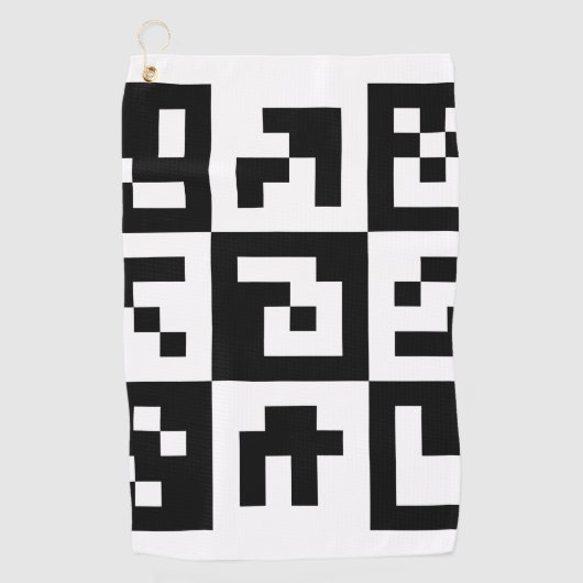 Serviette De Golf code qr (Devant)