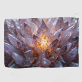 Serviette De Golf Coeur cristal radiant (Horizontal)