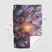 Serviette De Golf Coeur cristal radiant (En situation)