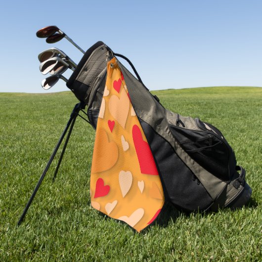 Serviette De Golf Coeur de papier décoratif 7 (Vert)