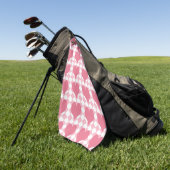 Serviette De Golf Cœurs roses (Vert)