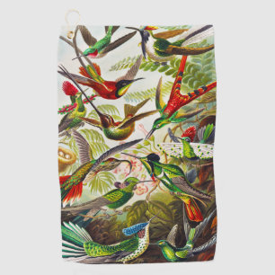 Serviette De Golf Colibri vintage par Ernst Haeckel