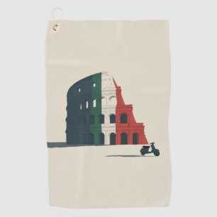 Serviette de golf Colisée inspirée de l'Italie