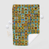 Serviette De Golf Collage des tournesols (En situation)