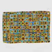Serviette De Golf Collage des tournesols (Horizontal)