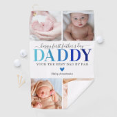 Serviette De Golf Collage d'images de première Fête des pères (En situation)