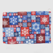 Serviette De Golf Collage flocon de neige du 250e anniversaire (Horizontal)