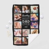 Serviette De Golf Collage photo de Best Dad Ever (En situation)