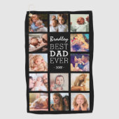 Serviette De Golf Collage photo de Best Dad Ever (Devant)